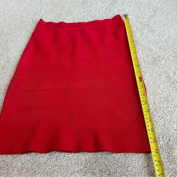 EVENTS Red mini bandage skirt Sz S - Picture 9 of 10